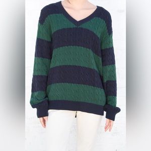 Brandy Melville NIKKI COTTON STRIPED SWEATER